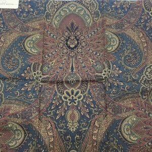 26" Ralph Lauren Fabric Discontinued Paisley Sapphire sample square